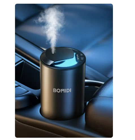 Waterless Nebulizing Aromatherapy Diffuser – Portable 2‑Fluid Fine‑Mist Essential Oil Diffuser for Car, Home, Office & Travel | USB 5V & Type‑C Rechargeable, 2 000 mAh Battery, Low‑Noise (< 41 dB) Air Mist Machine with 15 mL Cote d’Azur Oil Included, AD03