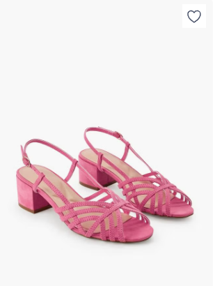 Women Block Heel Backstrap Sandals