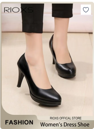 Women's Heeled Shoe, Round Closed Toe Chunky Heels For Women, Comfortable Block Dress Shoes With 6cm High Heel, Ladies Platform High Heels Pumps Shoes,Classic Heeled Shoes For Wedding Party Prom Or Office Work Business Formal Occasions
