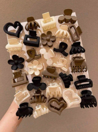10/20pcs Random Color & Style Mini Hair Clips For Girls, Claw Clips, Hair Slide, Hair Barrettes, Head Accessories, Hair Accessories For Women, Hairpin