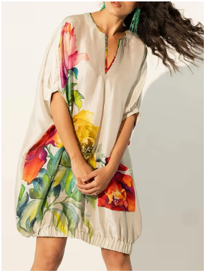 Printed Elegant Women's Dress