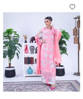 Generic Elegant Pink Embroidered