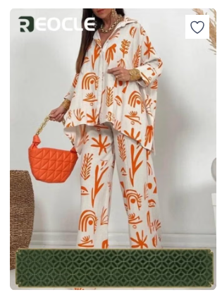 Fashionable Casual Suit Straight Printed Pants