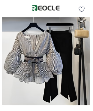 Spring and Autumn Suit for Women Trousers Fashionable and Age-reducing Suit
