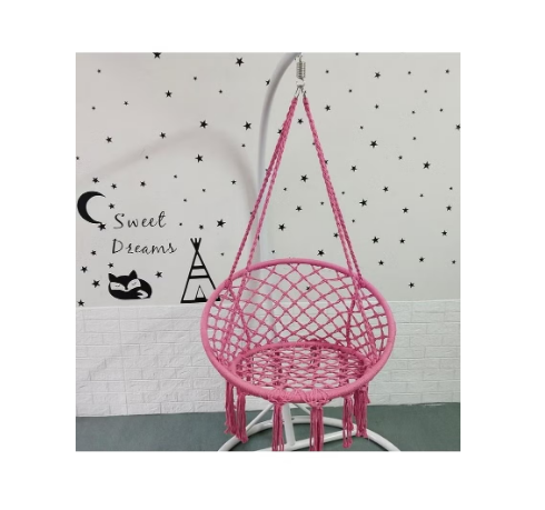 Round Hammock Chair Outdoor Indoor Dormitory Bedroom Yard For Children Adult Swinging Hanging Single Safety Hammock Chair