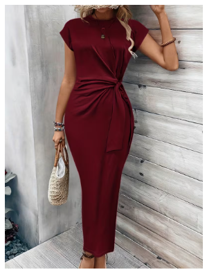 Women's Elegant Sleeveless Slim-Fit Maxi Dress