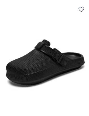 Professional work shoes, unisex slippers, suitable for professionals such as nurses and doctors. Oil-resistant, waterproof, and slip-resistant, black.