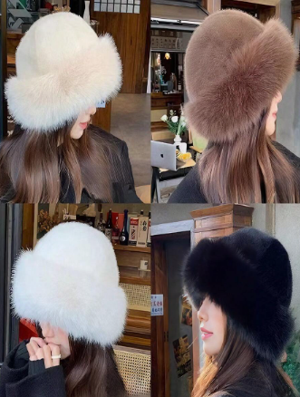 1pc New Autumn And Winter Plush Fur Mink Hat, Autumn And Winter Windproof Warm, Suitable For Autumn And Winter Outdoor Activities, Holiday Parties, Such As Thanksgiving, Halloween, Christmas, Travel, Hiking, Skiing, Cycling, Shopping And Daily Wear Winter