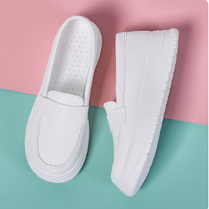 Nurses Shoes Women'S Soft-Soled Breathable Thick-Soled Non-Slip Non-Tiring Feet White Small White Work Shoes For Medical Care In Spring,