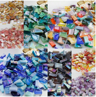 120g Multi-Color Irregular Glass Mosaic Tiles, Assorted Color Transparent Stained Glass Pieces For Diy Mosaic Art Crafts, Home Decoration And Handmade Projects