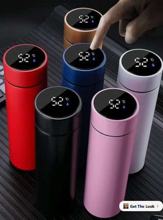 1pc/500ml(16.9oz)-Smart Temperature Display Cup+Tea Filter|Stainless Steel Water Bottle|Dopamine Gradient Ins Style|24 Hours Long-Lasting Temperature Lock|Office Healthy Travel Cup|All-Season Car Coffee Cup-Outdoor Travel Sports Water Bottle Back To Schoo