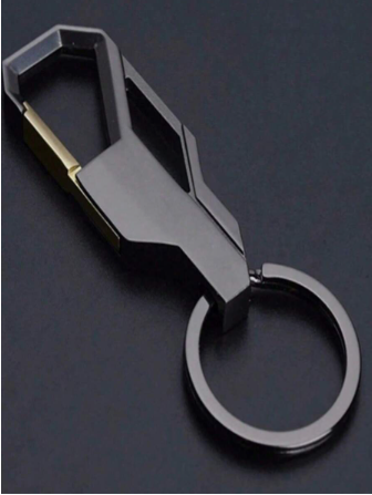 1pc Metal Key Chain Keyring For Men