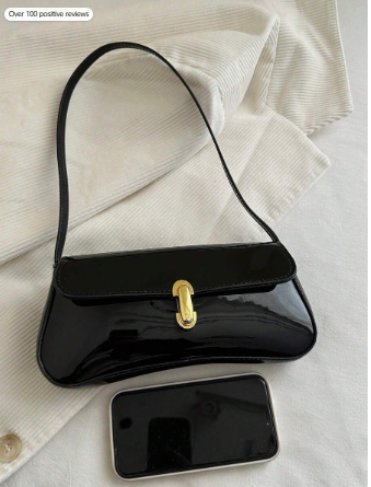 1pc Vintage Faux Oiled Leather Shoulder Crossbody Bag, Suitable For Dates, Outings, Parties, Banquets