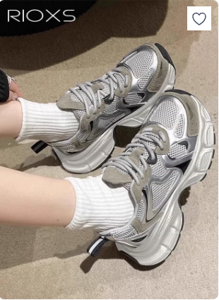Chunky Sneakers for Women, Comfortable Chunky Platform Sneakers, Casual Breathable Mesh Athlesiure Shoes for Ladies, Classic Lace-up Sports Shoes, Lightweight Anti-slip Platform Thick Walking Shoes, Lady Athletic Tennis Shoes for Strolls/ Sports/ Work and
