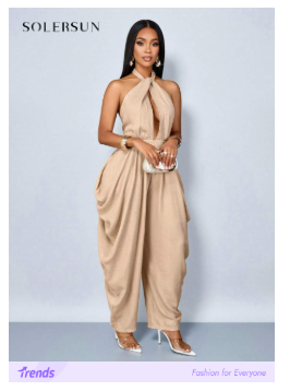 SOLERSUN Women's Elegant Loose Khaki 