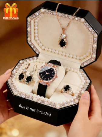 Women's Alloy Strap Barrel-Shaped Rhinestone Dial Quartz Wristwatch, Luxury Style, Exquisite Gift For Girlfriend (1pc/Set) Watch Box Not Included