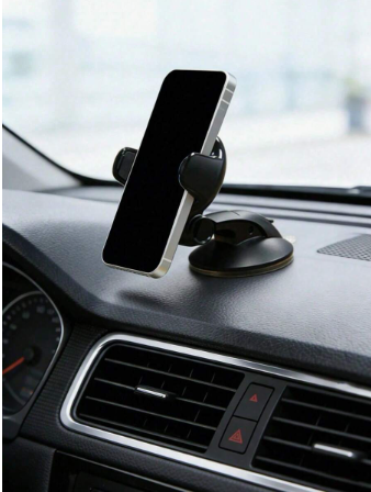 Universal Dashboard Car Phone Holder - Suction Cup With Gel Pad, 360° Rotation, One-Click Lock Arm, Sturdy And Stable, Reusable And Washable, Suitable For All Phones, Fit For GPS Navigation, Dash Cam, Truck And Car