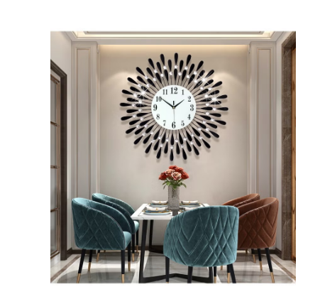 Personalized light luxury silent wall clock 60cm*60cm