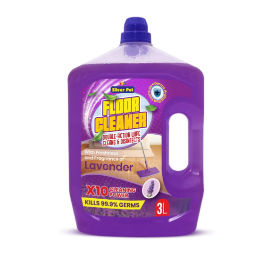 Lavender Floor Cleaner Liquid – 3L Antibacterial Surface Cleaning Solution with Soothing Lavender Scent for Tiles, Marble, Wood, and Laminate Floors