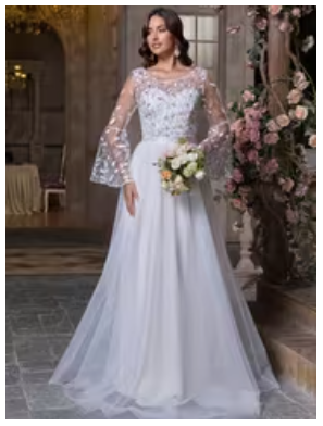 Women Ladies Wedding Dress Bridal Shower Wedding Dresses