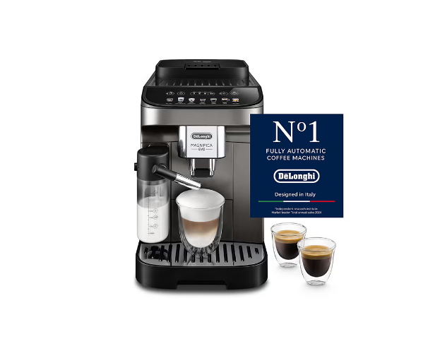 Coffee Machine MAGNIFICA EVO Fully Automatic Bean to Cup Coffee Machine, 9+ Functions, Ideal for Espresso, Americano, Cappuccino, Latte, Macchiato & Many More Coffee Recipes 1.8 L 1450 W ECAM290.81.TB Black