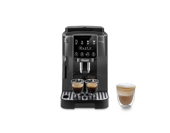 De'Longhi MAGNIFICA START Fully Automatic Coffee Machine with  6+ Hot & Iced Beverages, Soft Touch Interface, Milk Frother, 13 Grinder Settings,Twin Shot ECAM220.22.GB (Made in Europe) 1.8 L 1450 W ECAM220.22.GB Black/Grey