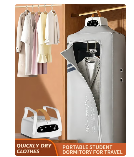 Portable Laundry Dryer, Multifunctional Electric Dryer Machine, Mini Clothes Dryer with Dryer Bag, 2 Gear Adjustable Small Dryer Machine