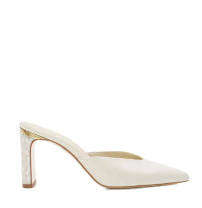 Elegant Freya Rose Jolie pointed-toe heeled mules, crafted with a sleek silhouette for a sophisticated and timeless finish.