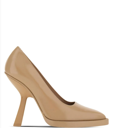 Ferragamo shaped-high-heel pumps