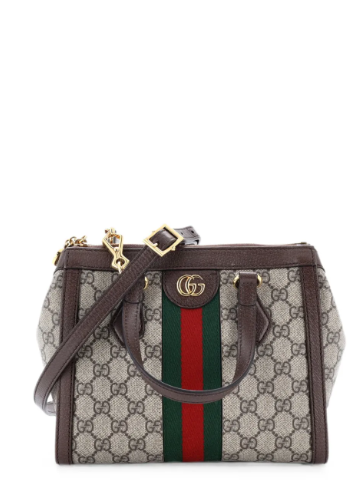 Ophidia Top Handle GG Coated Canvas Small tote bag