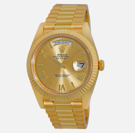ROLEX 40mm 18K Yellow Gold Day Date President 228238 Box 2024 Warranty UNWORN