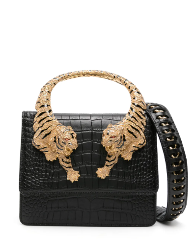 Roberto Cavalli large Roar leather tote bag