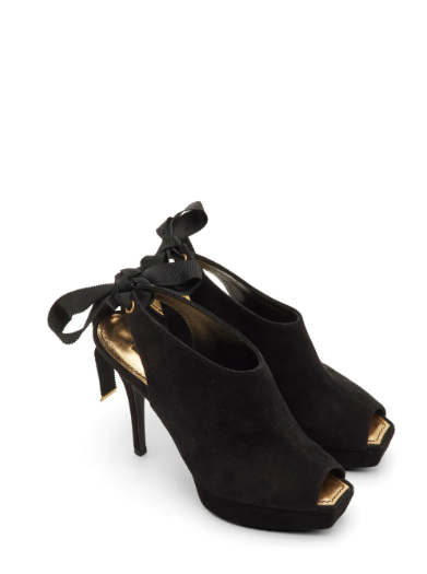 Louis Vuitton Pre-Owned suede heeled sandals