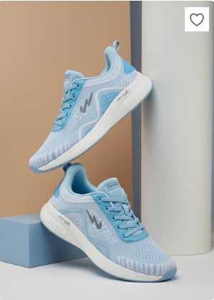 Women's Light Blue Low-Top Sneakers - Lightweight Shoes with White Sole, Comfortable Casual Shoes